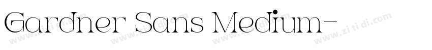 Gardner Sans Medium字体转换